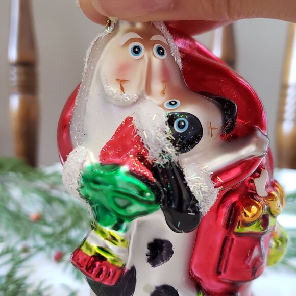 Sumit Blown Santa Glass Christmas Ornament - Picture 7 of 8